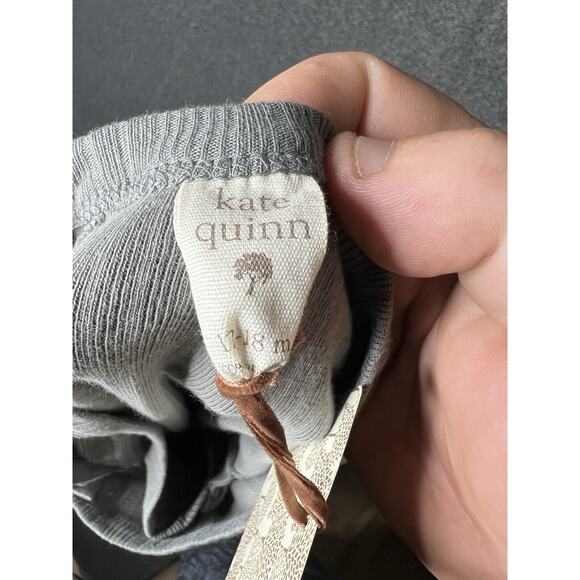 Kate Quinn The Woods Gray Ribbed One Piece Suit Baby Toddler Size 12-18 Mo NWT - Picture 6 of 7